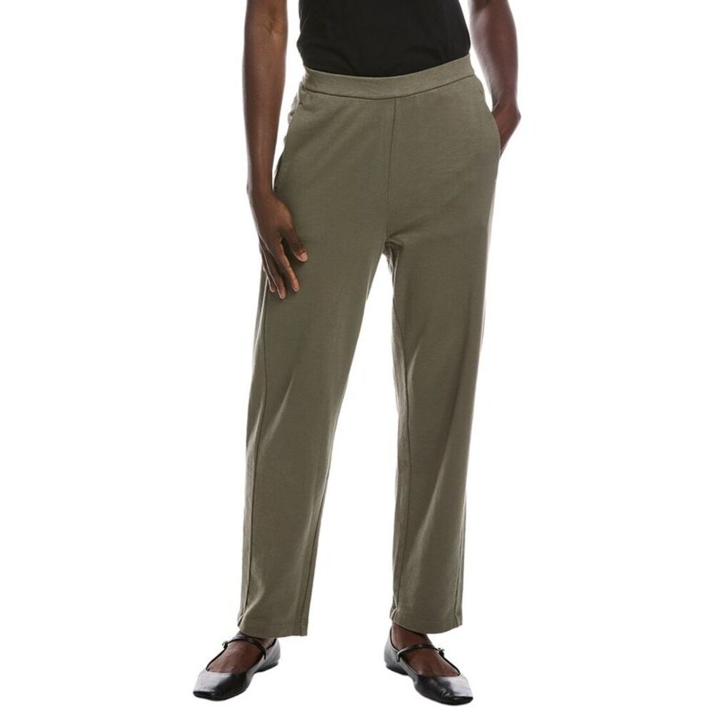 Eileen Fisher Womens  Slouch Ankle Pant, Green